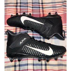 New Nike Alpha Menace Pro 2 Mid Cut Cleats SZ 15